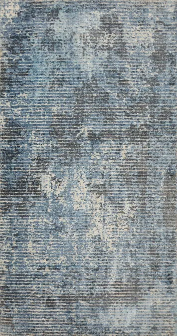 Sophisticated Blue Abstract Rug 2x4 for a Modern Aesthetic