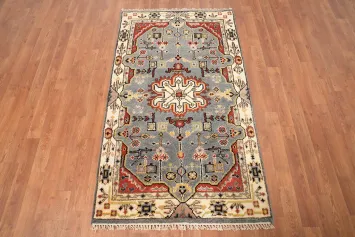 Geometric Oushak Handmade Rug 3x5