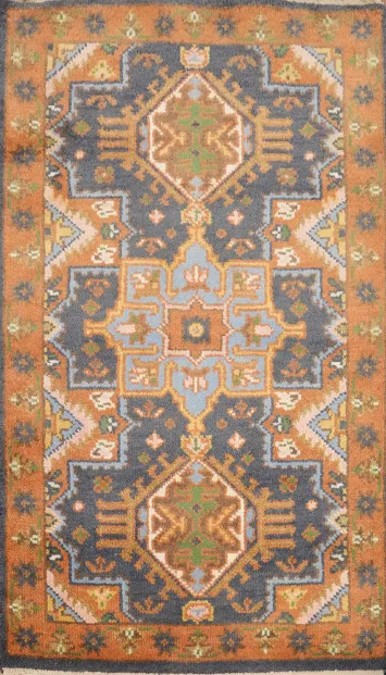 Geometric Kazak Handmade Rug 3x5
