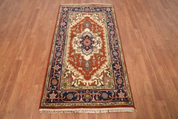 Geometric Heriz Serapi Handmade Rug 3x5