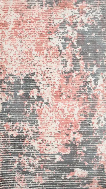 Modern Abstract Rug 2x4 with Blended Brushstroke Design