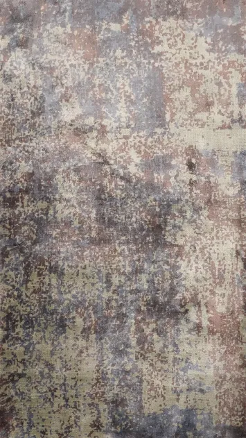 Modern Abstract Rug 3x5 with Soft Earthy Tones and Pattern Variety