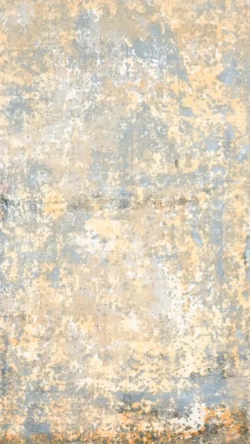 Modern Distressed Look Abstract Rug 2x4 with Earthy Tones