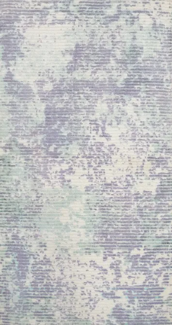 Whispering Lilac: Contemporary Blend of Soft Hues Abstract Rug 2x4