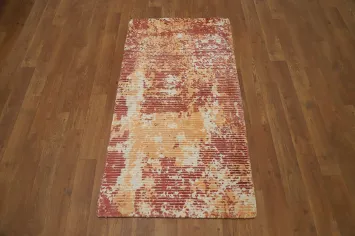 Handmade Abstract Oriental Rug 2x4