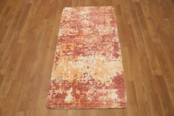 Distressed Look Abstract Oriental Rug 2x4