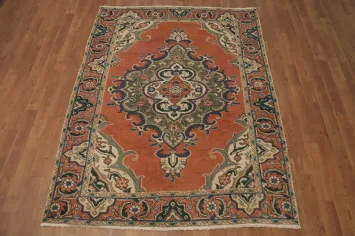 Traditional Wool Medallion Tabriz Persian Rug 4x6