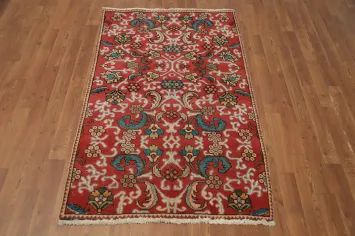 Handmade Floral Tabriz Persian Rug 3x5