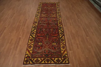 Vintage Wool Heriz Persian Runner Rug 4x12