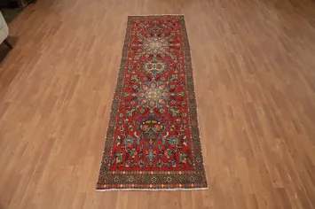 Handmade Wool Tabriz Persian Runner Rug 3x11