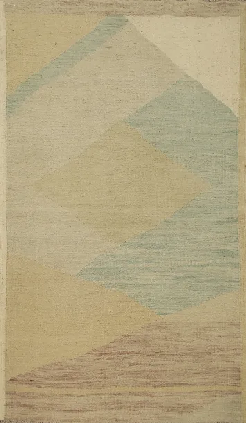 Vegetable Dye Wool Kilim Handwoven Rug 3x5