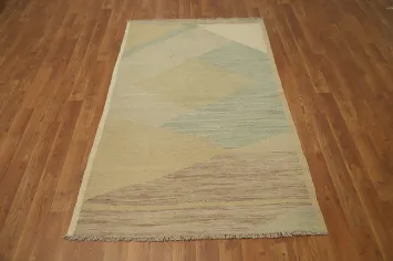 Vegetable Dye Wool Kilim Handwoven Rug 3x5