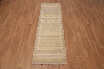 Geometric Kilim Handwoven Runner Rug 2x6