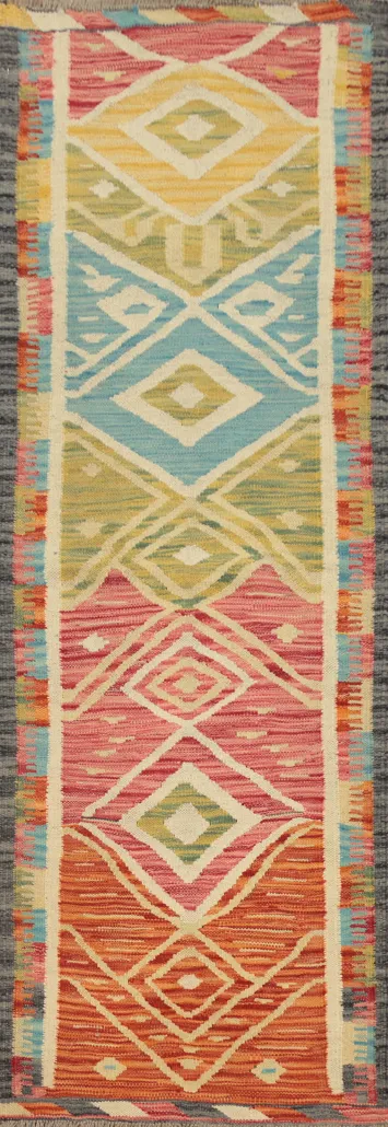 Vibrant Kilim Runner Rug 2x6 Add a Splash of Color to Your Hall