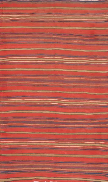 Vegetable Dye Kilim Turkish Area Rug 5x8