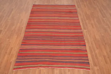 Vegetable Dye Kilim Turkish Area Rug 5x8