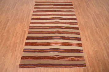 Vegetable Dye Kilim Turkish Area Rug 5x8