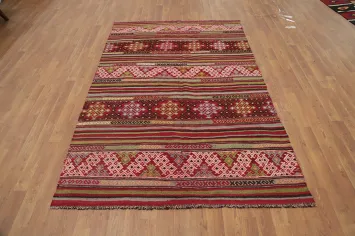 Vegetable Dye Kilim Turkish Rug 5x7