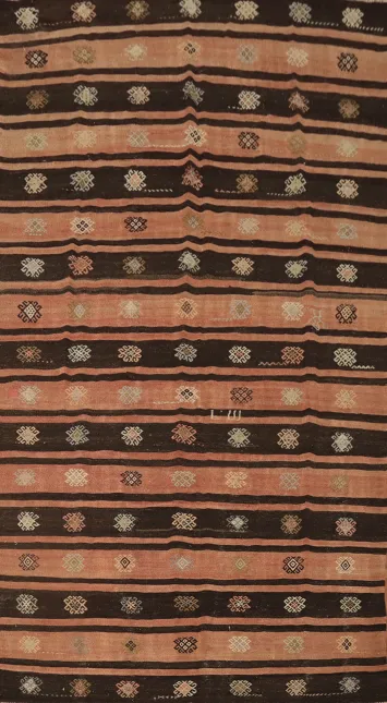 Vegetable Dye Kilim Turkish Area Rug 6x12