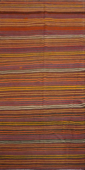 Vegetable Dye Kilim Turkish Area Rug 5x10