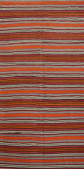 Striped Kilim Area Rug 5x10 for Vibrant and Lively Living Spaces