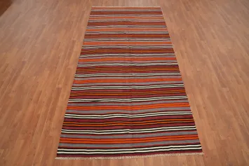Striped Kilim Area Rug 5x10 for Vibrant and Lively Living Spaces