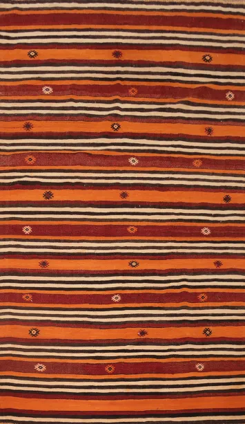 Vegetable Dye Kilim Turkish Area Rug 6x10