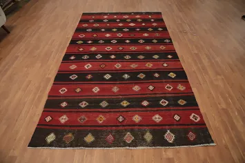 Vegetable Dye Kilim Turkish Area Rug 5x10