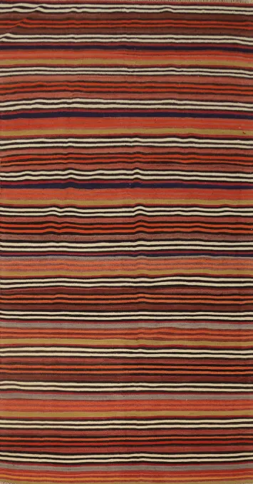 Vegetable Dye Kilim Turkish Area Rug 5x11