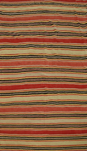 Vegetable Dye Kilim Turkish Area Rug 5x9