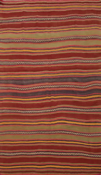 Handmade Wool Kilim Vegetable Dye Rug 5x7