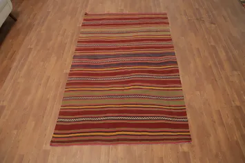 Handmade Wool Kilim Vegetable Dye Rug 5x7
