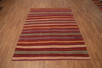 Vegetable Dye Kilim Turkish Rug 5x7