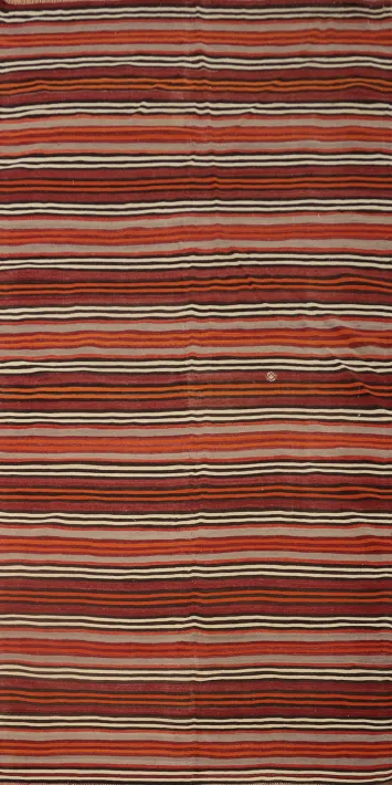 Vegetable Dye Kilim Turkish Area Rug 5x11