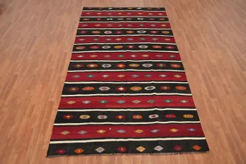 Vegetable Dye Kilim Turkish Area Rug 6x11