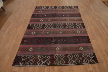 Vegetable Dye Kilim Turkish Area Rug 5x8