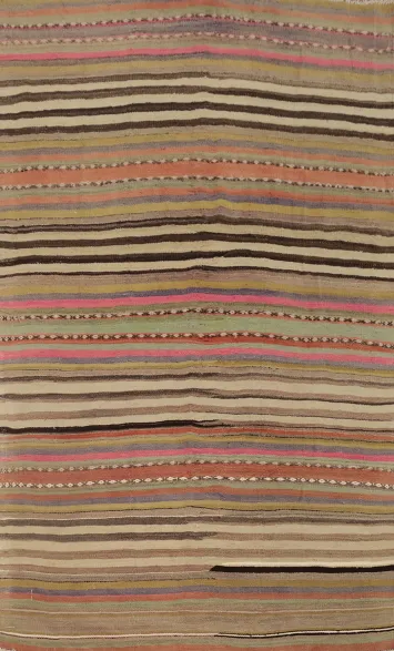 Vegetable Dye Kilim Turkish Area Rug 5x8