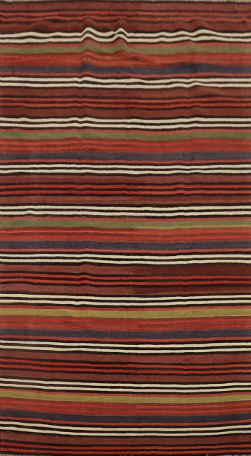 Vegetable Dye Kilim Turkish Area Rug 5x10