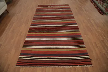 Vegetable Dye Kilim Turkish Area Rug 5x10