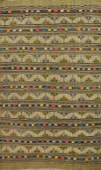 Vegetable Dye Kilim Turkish Area Rug 6x8