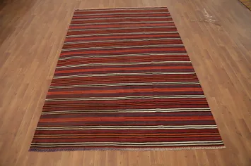Vegetable Dye Kilim Turkish Area Rug 5x8