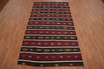 Vegetable Dye Kilim Turkish Area Rug 6x10