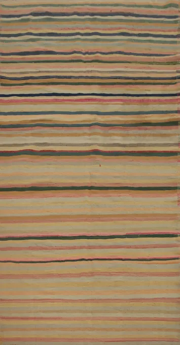 Vegetable Dye Kilim Turkish Area Rug 5x10