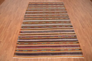 Vegetable Dye Kilim Turkish Area Rug 6x10