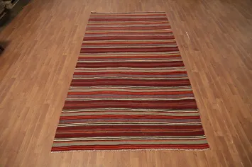 Vegetable Dye Kilim Turkish Area Rug 5x10