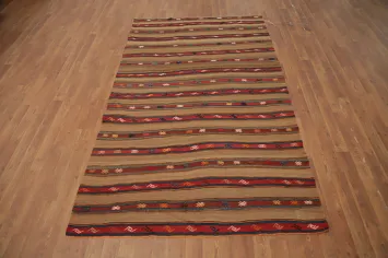 Vegetable Dye Kilim Turkish Rug 4x8
