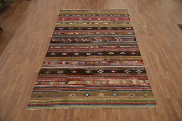 Vegetable Dye Kilim Tribal Wool Area Rug 6x10