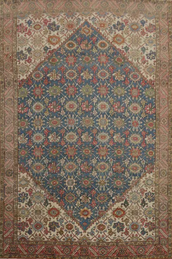 Antique Vegetable Dye Heriz Serapi Persian Area Rug 10x12