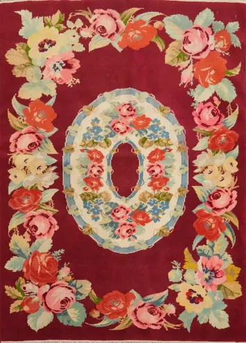 Vegetable Dye Karabagh Oriental Rug 3x3