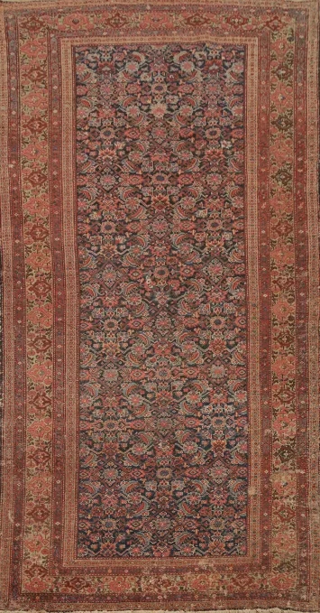 Pre-1900 Antique Vegetable Dye Sultanabad Persian Area Rug 6x13